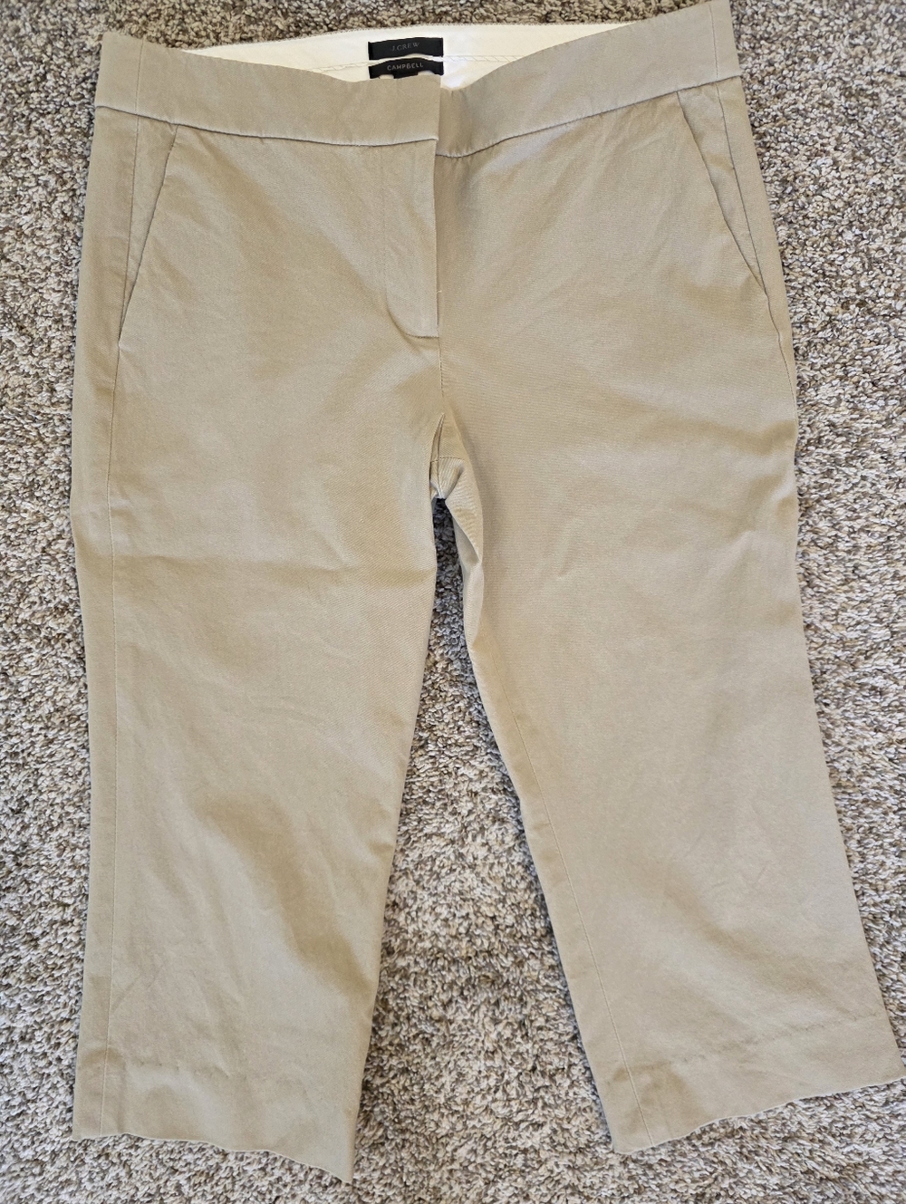 J. Crew Khaki/Tan Campbell Capris Size 8